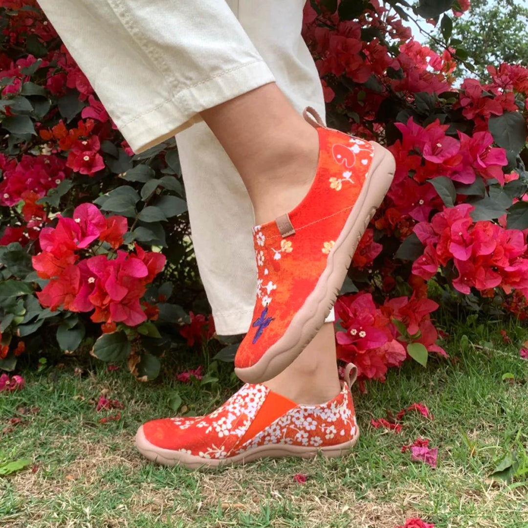 UIN] 旅行靴 スリッポン レディース スニーカー 和風コレクション 靴