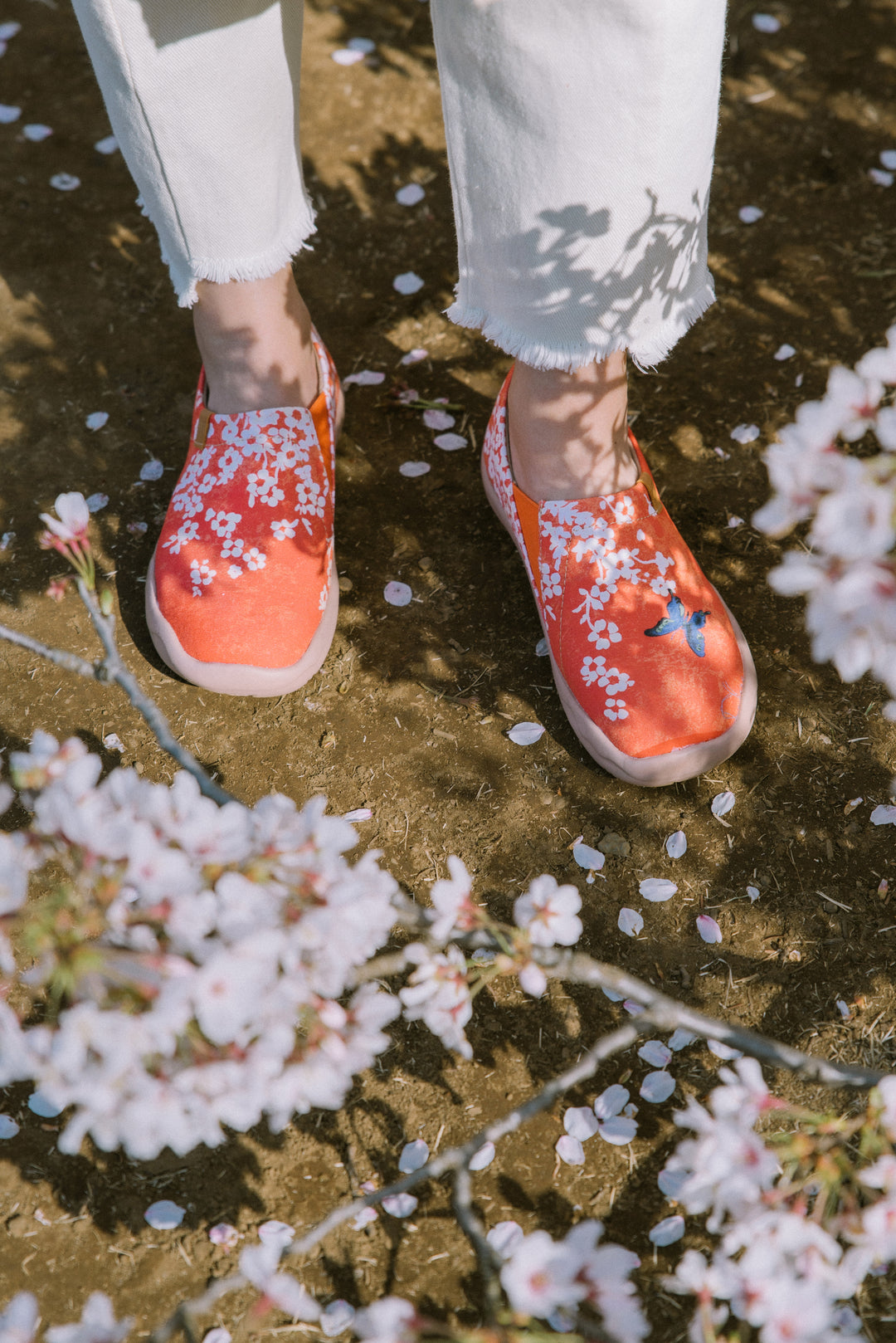 UIN] 旅行靴 スリッポン レディース スニーカー 和風コレクション 靴