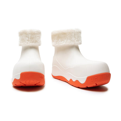 Bright White Boots with Napped Linings Navarra Women