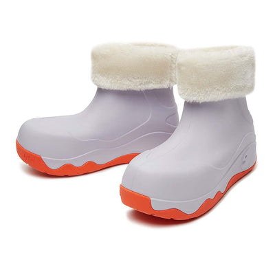 Lilac Boots with Napped Linings Navarra Women