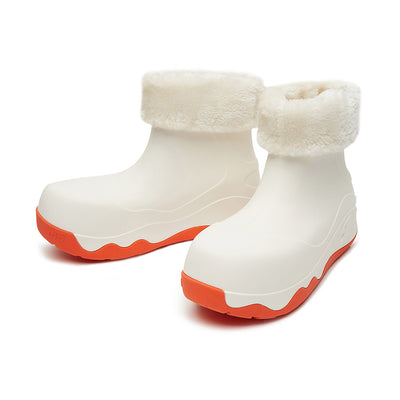Bright White Boots with Napped Linings Navarra Women