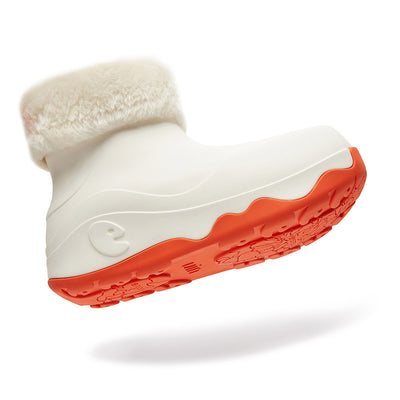 Bright White Boots with Napped Linings Navarra Women