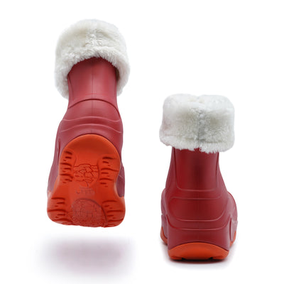 Crimson Boots with Napped Linings Navarra Women