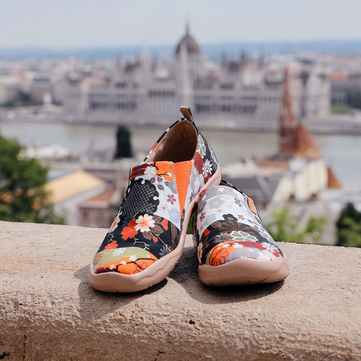 UIN] 旅行靴 スリッポン レディース スニーカー 和風コレクション 靴