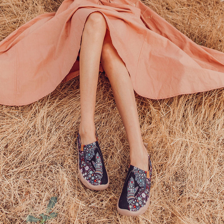 UIN] スリッポン レディース ウォーキングシューズ キャンバス