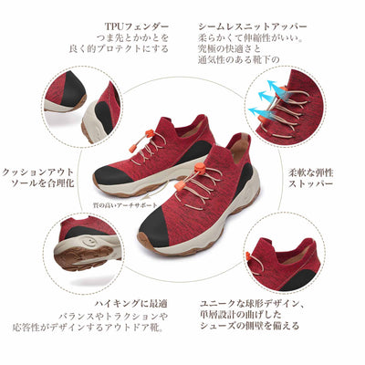 Dark Red Cazorla I Women