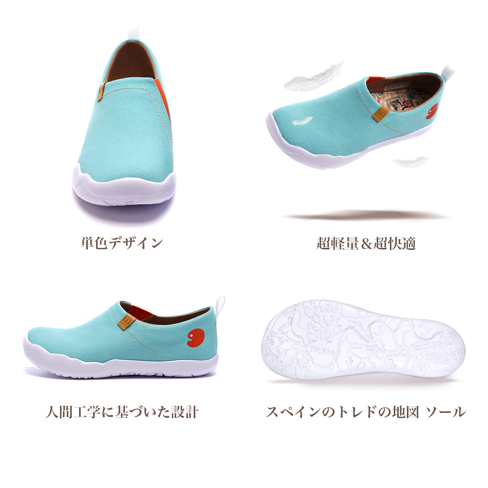 Toledo Light Blue  キャンバス スリッポン スニーカー