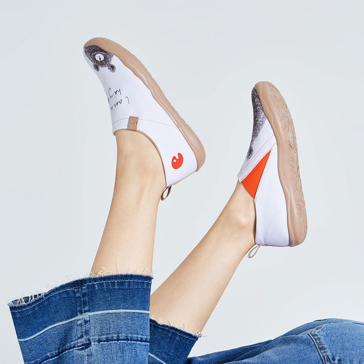 UIN] 旅行靴 超軽量 アートシューズ レディース ローファース