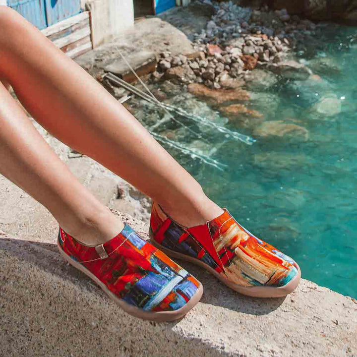 UIN] スリッポン アート メンズ レディース カジュアル カップル