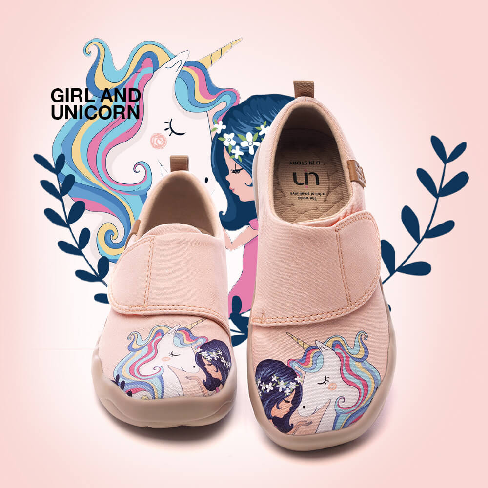 GIRL AND UNICORN Canvas Toledo I Kids