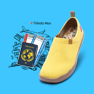 Toledo Yellowキャンバス スリッポン スニーカー