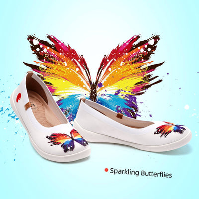 Sparkling  Butterflies バレンシア ニット バレエシューズ