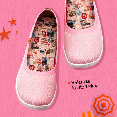 Valencia Knitted Pink バレンシア ニット バレエシューズ