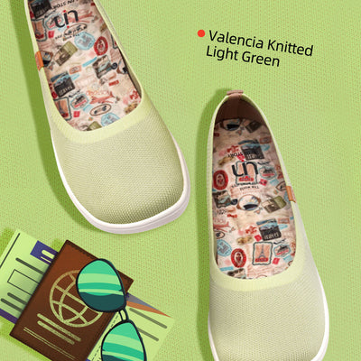 Valencia Knitted Light Green バレンシア ニット バレエシューズ