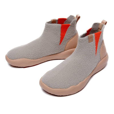 Granada Heather Grey キッズニットブーツ