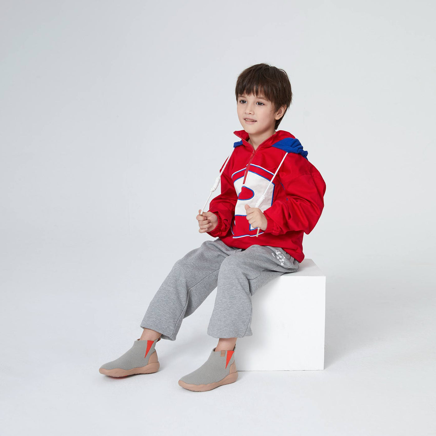 Granada Heather Grey キッズニットブーツ