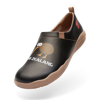 Toledo II Kiwi-Black キーウィ厚底の革の靴