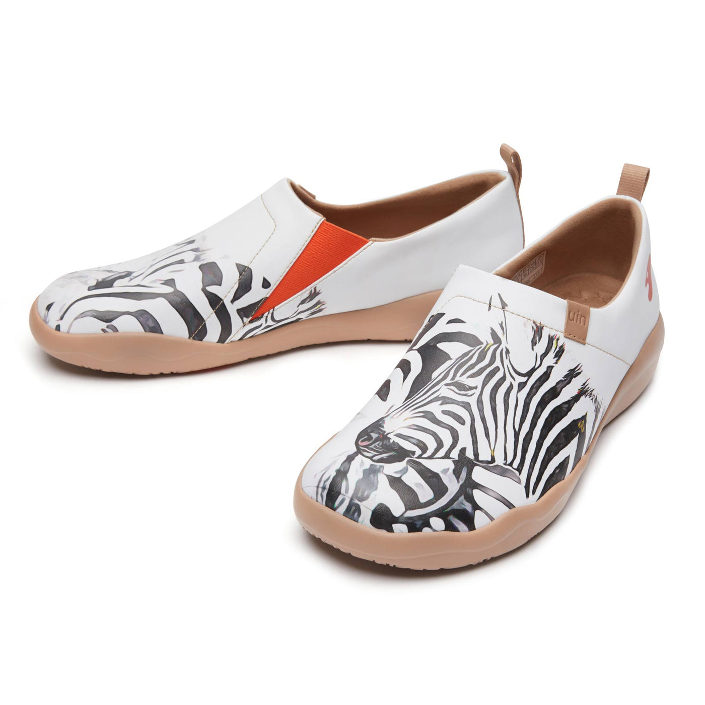 Toledo II Psychedelic Zebra 厚底の革の靴