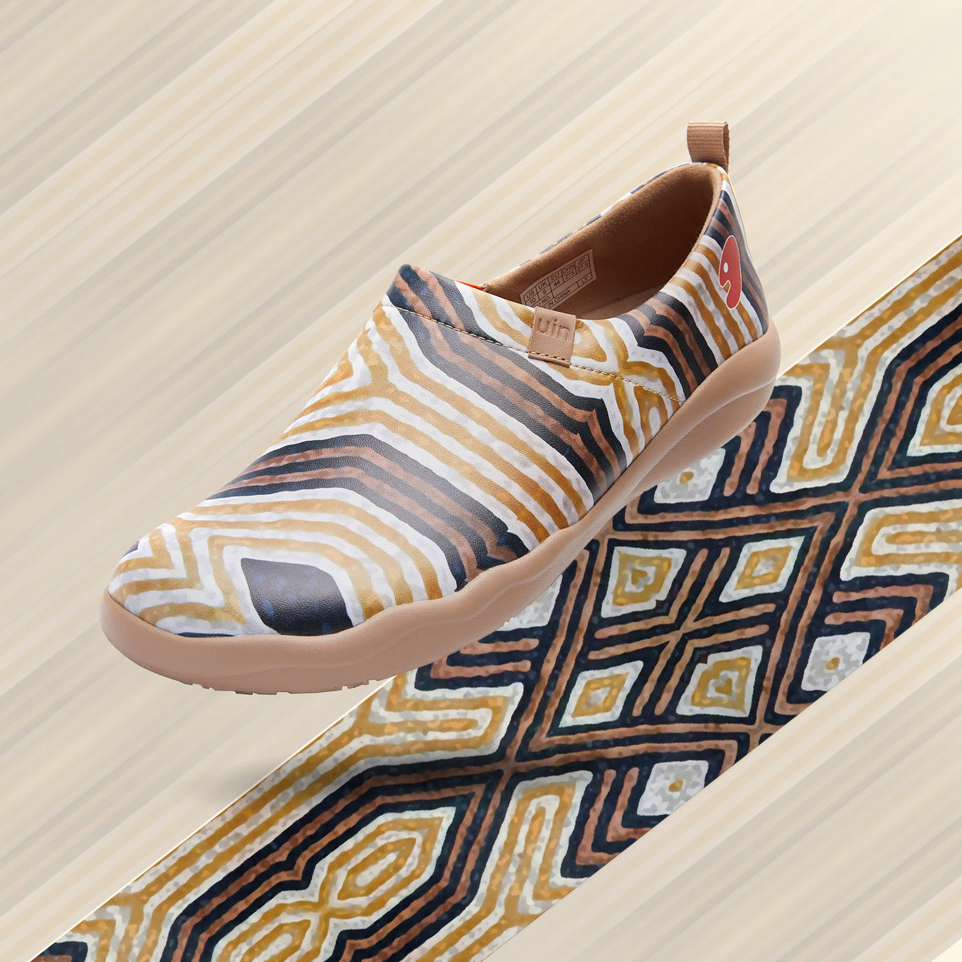Toledo II Interweave 厚底の革の靴