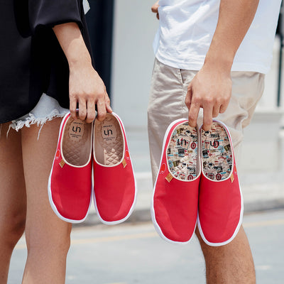Red Slipper  キャンバス スリッパ