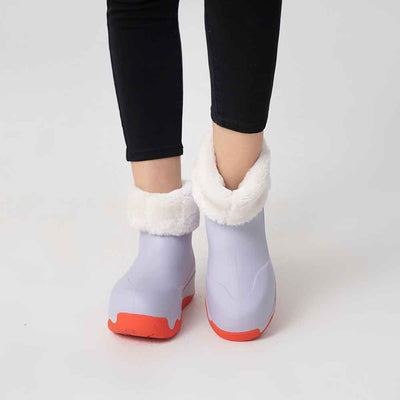 Lilac Boots with Napped Linings Navarra Women