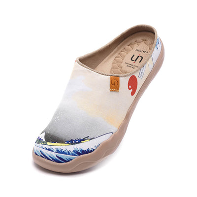 Great Wave off Kanagawa Slipper キャンバス スリッパ