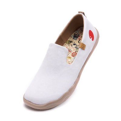 Barcelona Canvas White  キャンバス スリッポン シューズ