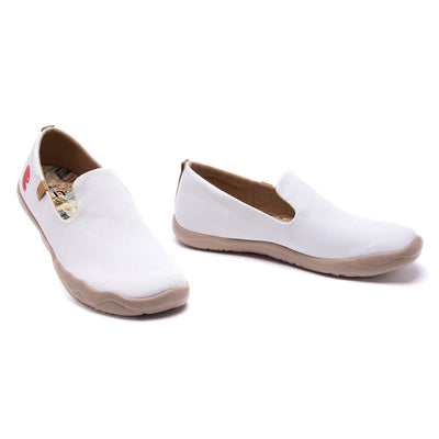 Barcelona Canvas White  キャンバス スリッポン シューズ