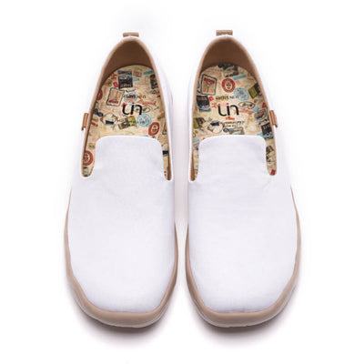 Barcelona Canvas White  キャンバス スリッポン シューズ