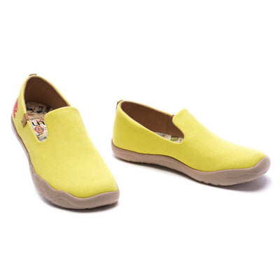 Barcelona Canvas Yellow  キャンバス スリッポン シューズ