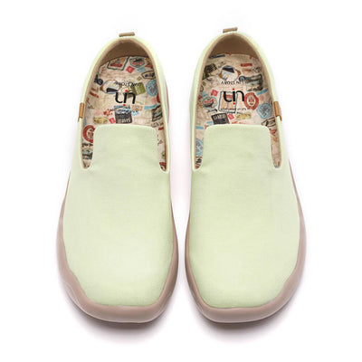 Barcelona Canvas Light Green  キャンバス スリッポン シューズ