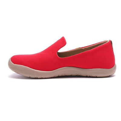 Barcelona Canvas Red  キャンバス スリッポン シューズ