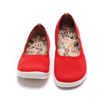 Valencia Knitted Red バレンシア ニット バレエシューズ
