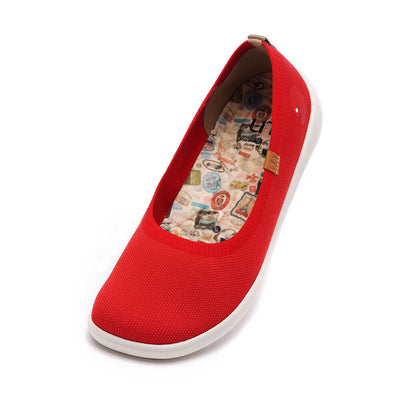 Valencia Knitted Red バレンシア ニット バレエシューズ