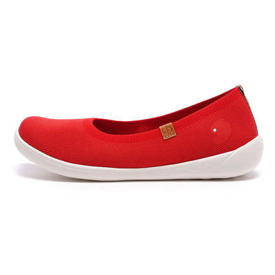 Valencia Knitted Red バレンシア ニット バレエシューズ