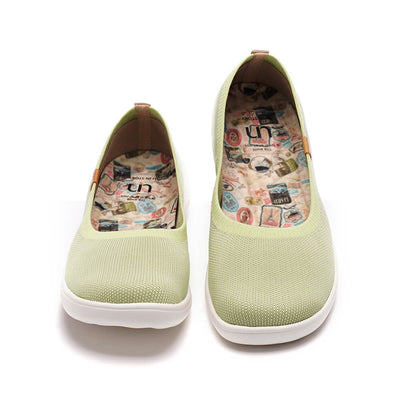 Valencia Knitted Light Green バレンシア ニット バレエシューズ