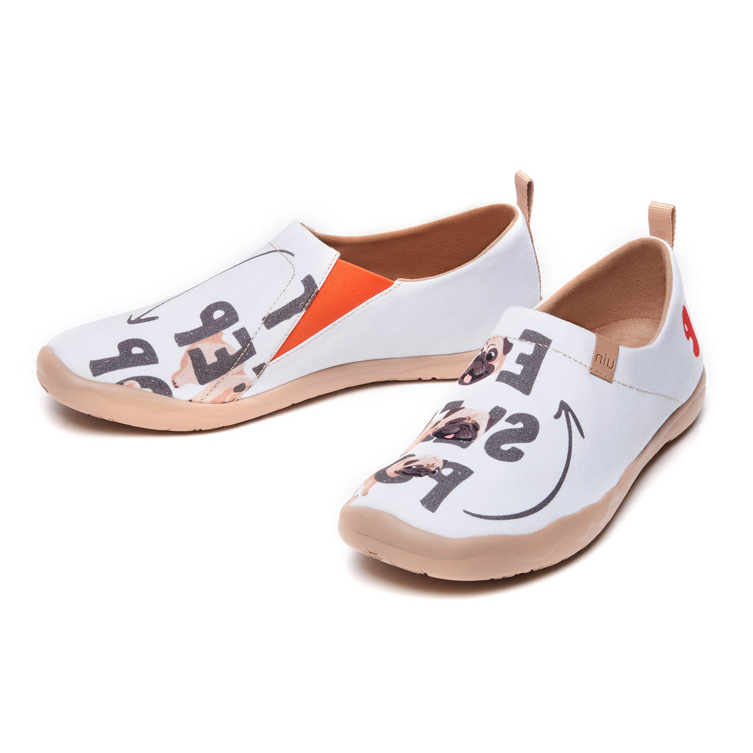 UIN] カラフル アート レディース スリッポン ローファー 旅靴