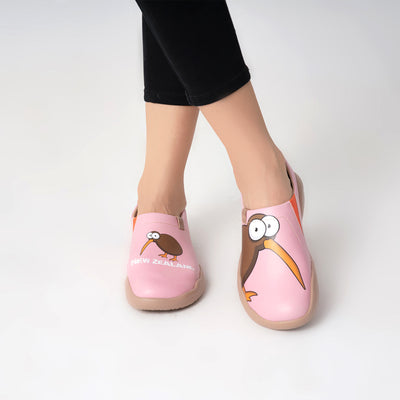 Toledo II Kiwi-Pink キーウィ厚底の革の靴