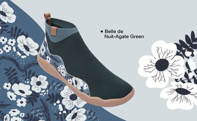 Belle de Nuit-Agate Green レディース  ニット ブーツ