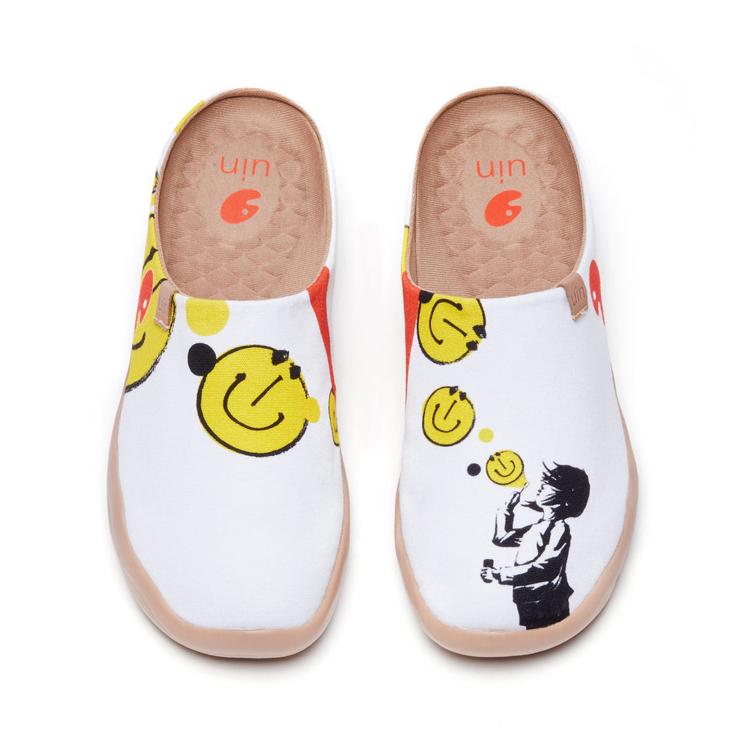 新品　UIN] 超軽量 メンズアートシューズスリッパ26.5センチ UIN］ 超軽量メンズアートシューズスリッパメンズルームシューズ春夏