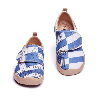 UIN Footwear Kid Blue Romance Kid Canvas loafers