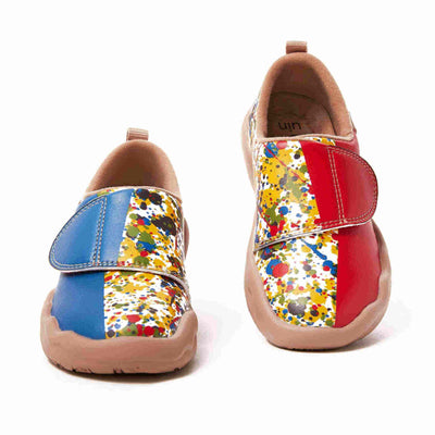 UIN Footwear Kid Color Border Kid Canvas loafers