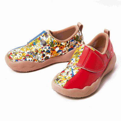 UIN Footwear Kid Color Border Kid Canvas loafers