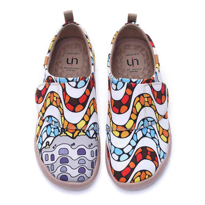 UIN Footwear Kid LA PEDRERA Kids Art Painted Canvas Shoes Canvas loafers