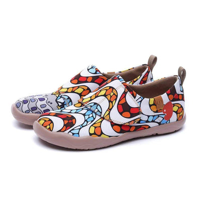 UIN Footwear Kid LA PEDRERA Kids Art Painted Canvas Shoes Canvas loafers