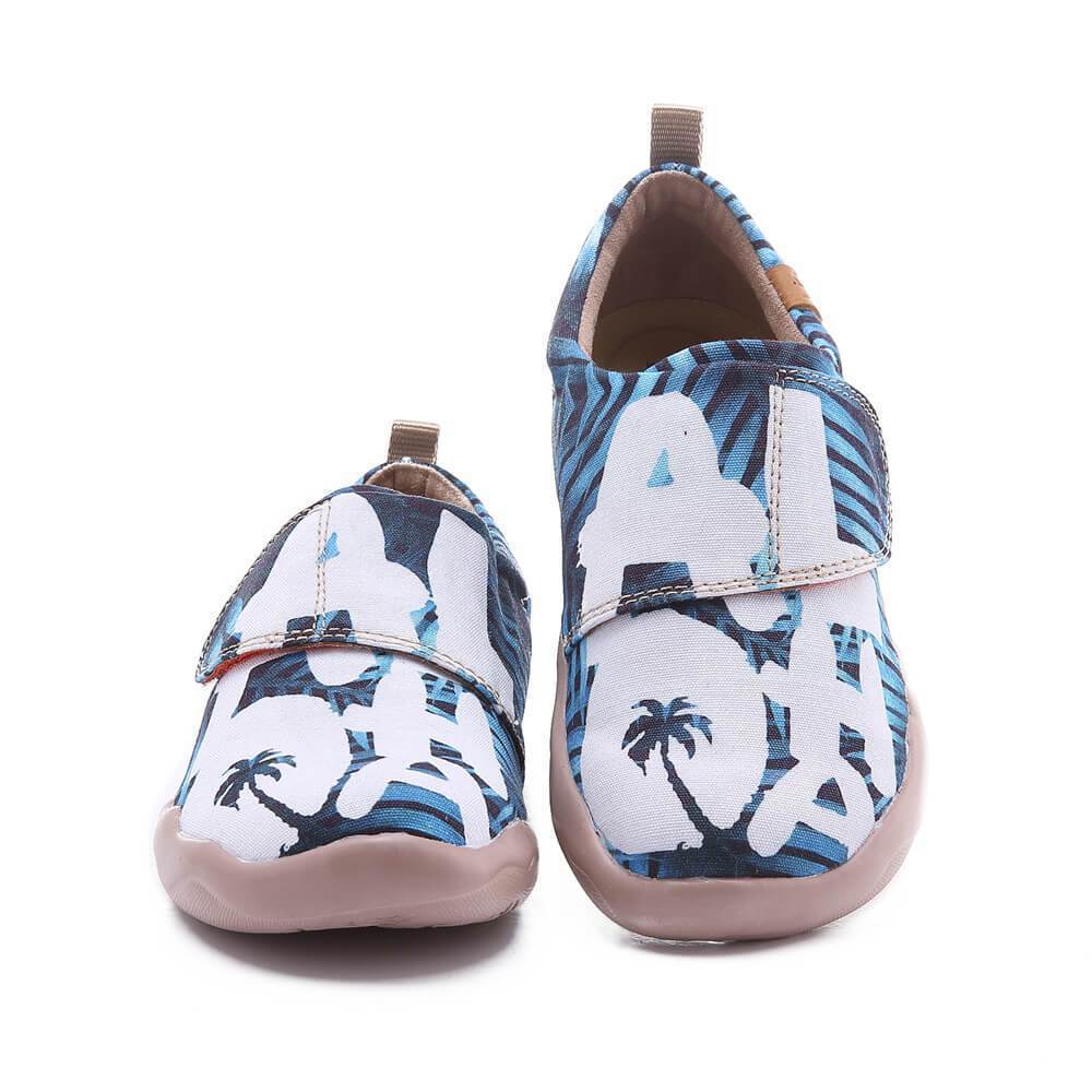 UIN Footwear Kid Love Bravely Canvas loafers