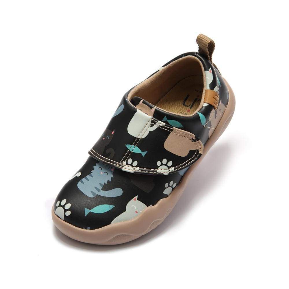 UIN Footwear Kid Lovely Cat Canvas loafers
