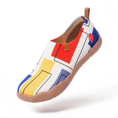 UIN Footwear Men Color Cubes Men Canvas loafers