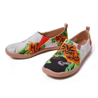 UIN Footwear Men Music is My World Canvas loafers