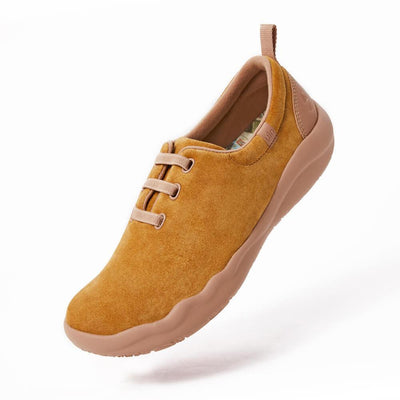 UIN Footwear Men (Pre-sale) Segovia Khaki Cow Suede Lace-up Shoes Men Canvas loafers